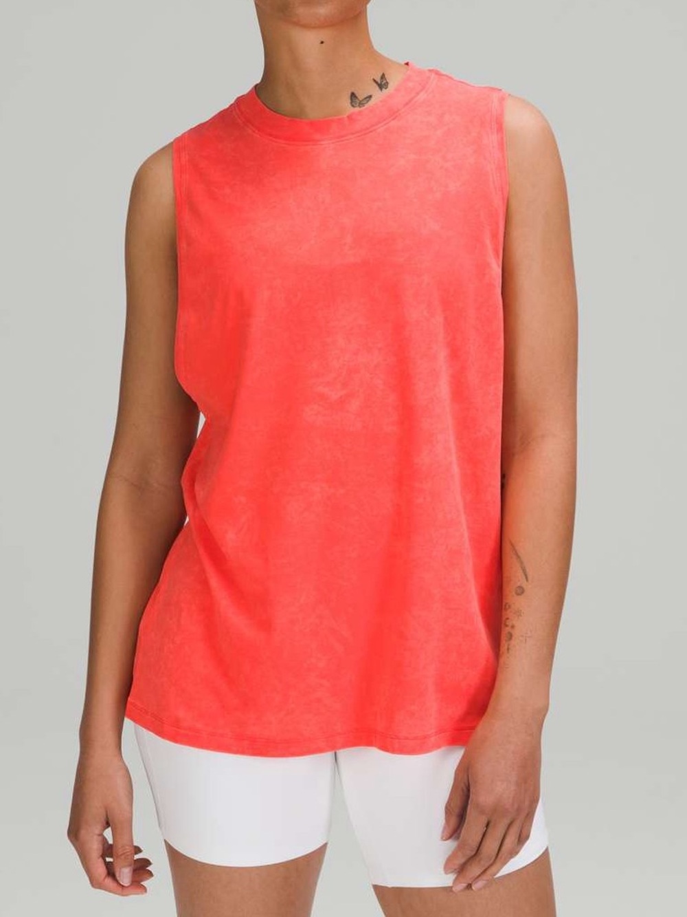 Lululemon All Yours Tank Top Cloudy Wash Flare‎ Orange Sleeveless Womens 6
